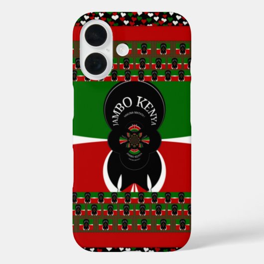 Jambo Kenya Art Print Case-Mate iPhone Hülle (Rückseite)