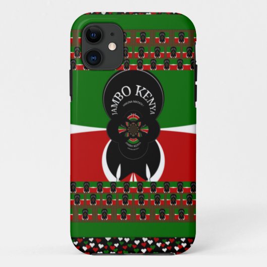 Jambo Kenya Art Print Case-Mate iPhone Hülle (Rückseite)