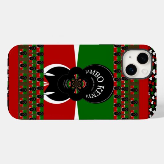 Jambo Kenya Art Print Case-Mate iPhone Hülle (Rückseite (Horizontal))