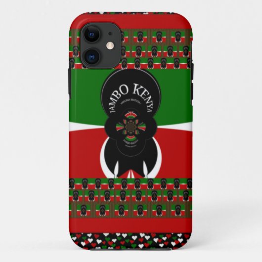 Jambo Kenya Art Print Case-Mate iPhone Hülle (Rückseite)