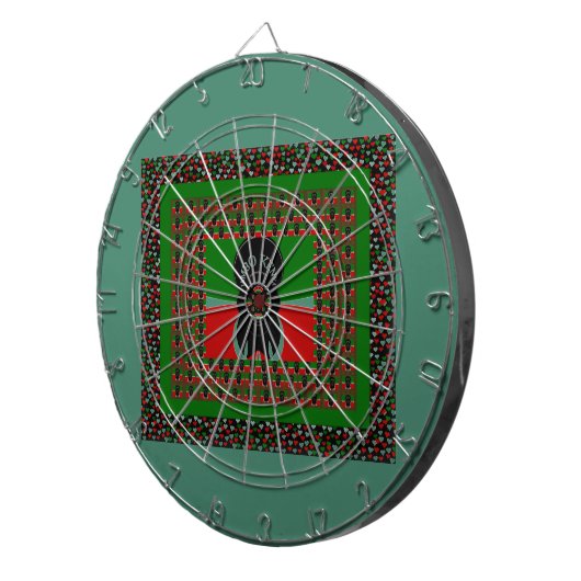 Jambo Kenya Art Print Dartscheibe (Vorderseite rechts)