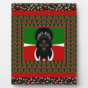 Jambo Kenya Art Print Fotoplatte