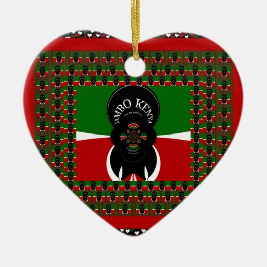Jambo Kenya Art Print Keramikornament (Vorne)