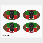 Jambo Kenya Art Print Ovaler Aufkleber (Blatt)
