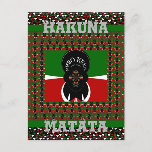 Jambo Kenya Art Print Postkarte (Vorderseite)