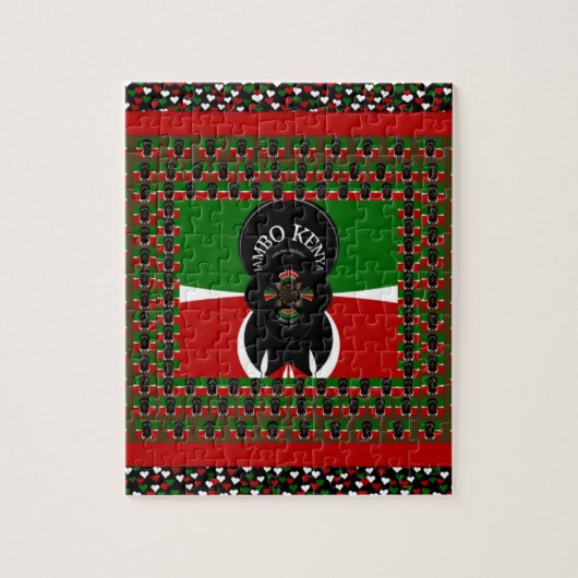 Jambo Kenya Art Print Puzzle (Vertikal)