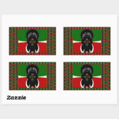 Jambo Kenya Art Print Rechteckiger Aufkleber (Blatt)