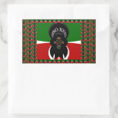 Jambo Kenya Art Print Rechteckiger Aufkleber (Tasche)