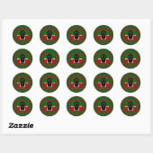 Jambo Kenya Art Print Runder Aufkleber (Blatt)