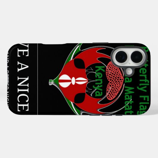Jambo Kenya Case-Mate iPhone Hülle (Rückseite (Horizontal))