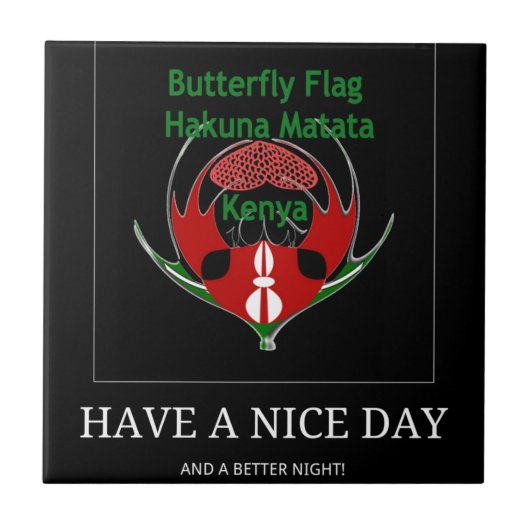 Jambo Kenya Fliese (Vorderseite)