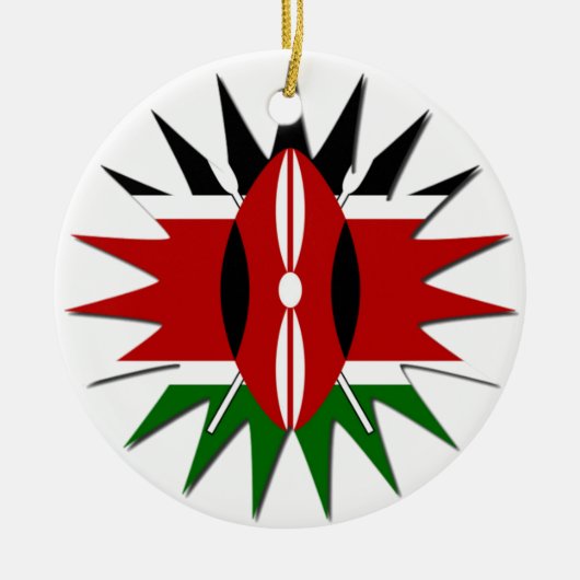 Jambo Kenya Hakuna Matata Keramikornament (Vorne)
