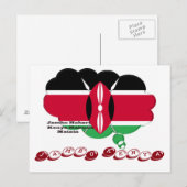 Jambo Kenya Hakuna Matata Postkarte (Vorne/Hinten)