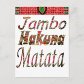 Jambo Kenya! Hakuna Matata Postkarte (Vorderseite)