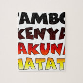 Jambo Kenya Hakuna Matata Puzzle (Vertikal)