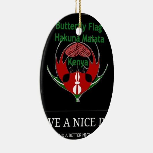 Jambo Kenya Keramik Ornament (Rechts)