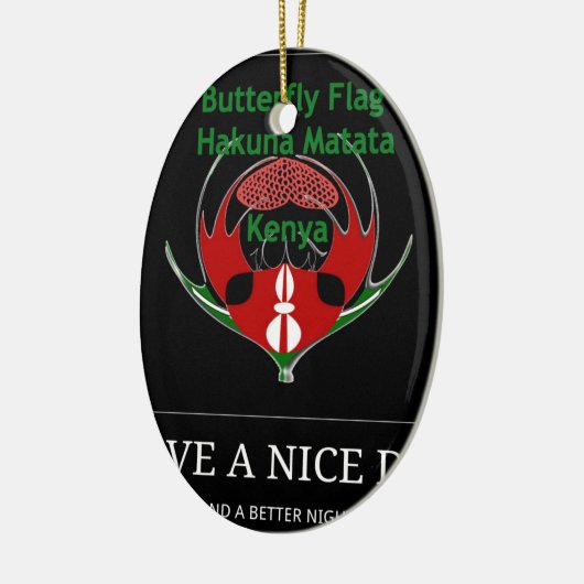 Jambo Kenya Keramik Ornament (Links)