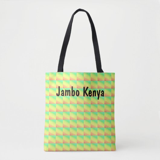 Jambo Kenya, magisches Muster Tasche (Vorderseite)