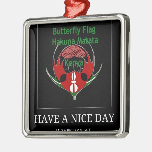 Jambo Kenya Ornament Aus Metall (Links)