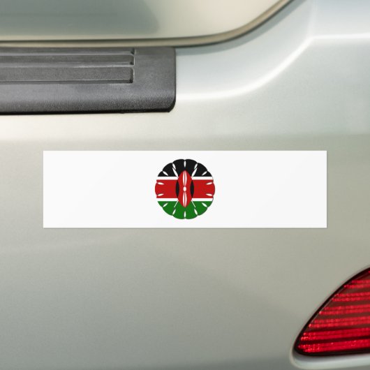 Jambo Kenyan Flag Autoaufkleber (Auf Auto)