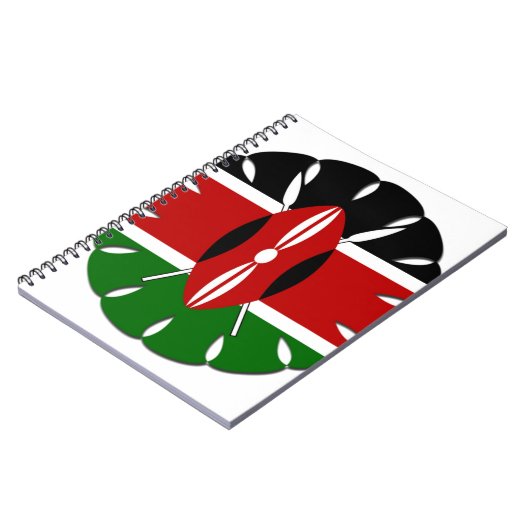Jambo Kenyan Flag Notizblock (Linke Seite)