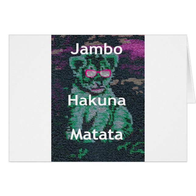 Jambo-Löwe-Hakuna-Matata (Vorderseite (Horizontal))