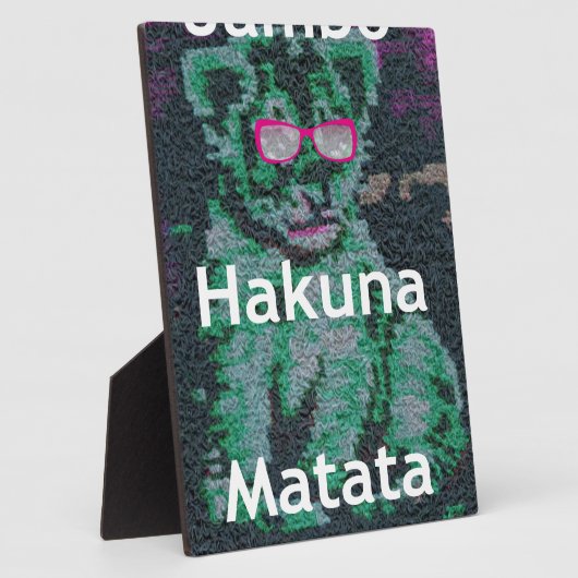 Jambo-Löwe-Hakuna-Matata Fotoplatte (Seite)
