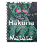 Jambo-Löwe-Hakuna-Matata Notizblock (Vorderseite)