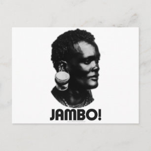 JAMBO! Swahili Greeting Postkarte