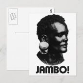 JAMBO! Swahili Greeting Postkarte (Vorne/Hinten)