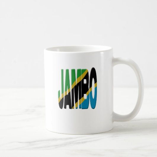 Jambo Swahili - Tanzania flag Kaffeetasse (Rechts)