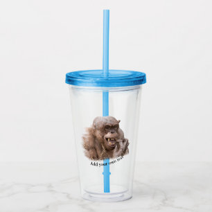 Jambo The Hairless Chimp (Ändern Sie Ihren eigenen Acryltrinkbecher