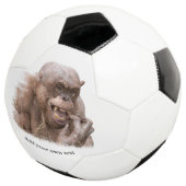 Jambo The Hairless Chimp (Ändern Sie Ihren eigenen Fußball (Dreiviertel)