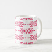Jamdani-Druck-Volksmuster Kaffeetasse (VorderseiteRechts)