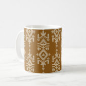 Jamdani-Druck-Volksmuster Kaffeetasse (Vorderseite Links)