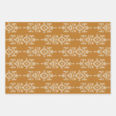 Jamdani Print Folk Pattern Geschenkpapier Set (Vorderseite 3)