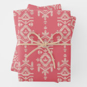 Jamdani Print Folk Pattern Geschenkpapier Set (Beispiel)