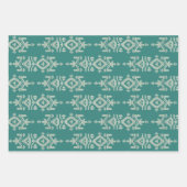 Jamdani Print Folk Pattern Geschenkpapier Set (Vorderseite 3)