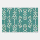 Jamdani Print Folk Pattern Geschenkpapier Set (Vorderseite)