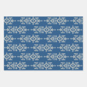 Jamdani Print Folk Pattern Geschenkpapier Set (Vorderseite 3)