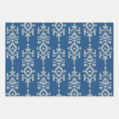 Jamdani Print Folk Pattern Geschenkpapier Set (Vorderseite)