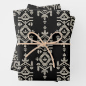 Jamdani Print Folk Pattern Geschenkpapier Set (Beispiel)