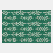Jamdani Print Folk Pattern Geschenkpapier Set (Vorderseite 3)