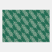 Jamdani Print Folk Pattern Geschenkpapier Set (Vorderseite 2)