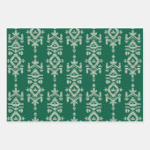 Jamdani Print Folk Pattern Geschenkpapier Set (Vorderseite)