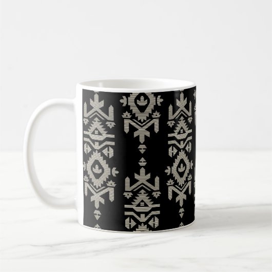 Jamdani Print Folk Pattern Kaffeetasse (Links)