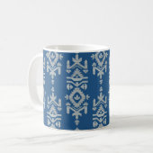 Jamdani Print Folk Pattern Kaffeetasse (Vorderseite Links)