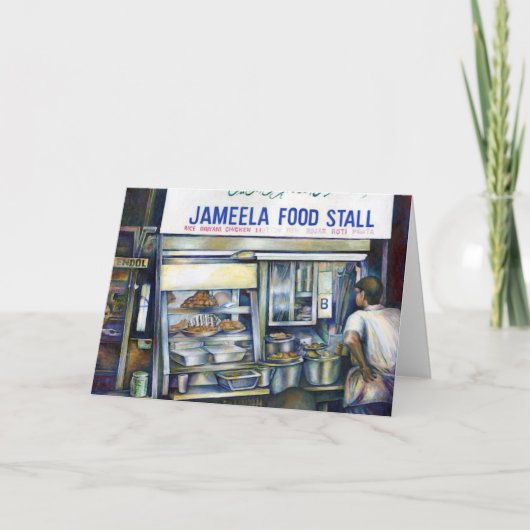 Jameelas Grußkarte Singapur Karte (Vorderseite)