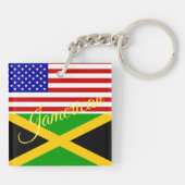 Jamerican Schlüsselkette Schlüsselanhänger (Rückseite)