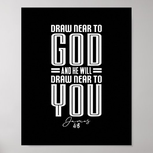 James48 Zeichnete Nähe zu Gott Christliches Motivi Poster (Vorne)